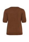 Футболка Kaffe Curve Basic T-shirt, Soft Silt/Brown - фото 6