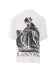 Рубашка с принтом "Мать и дочь" Lanvin, белый - фото 2