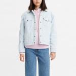 Бархатная куртка женская светло-голубая Levi’S - фото 3