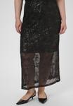 Юбка Kaffe Curve Maxi skirt, Black Deep/Mottled Black - фото 3