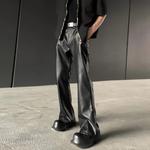 ZIAREL Кожаные брюки Unisex Black Moderate - фото 5