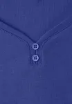 Mit knopfdetail basic tshirt Street One, Blau - фото 4