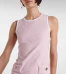 Мини-платье с тиснением Versace, Dusty Rose - фото 4