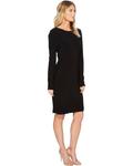 Платье Norma Kamali Long Sleeve Crew To Knee, черный - фото 4