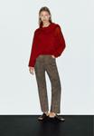 Джемпер Massimo Dutti CABLE-KNIT WITH SCARF DETAIL, Red - фото 3