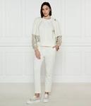 Толстовка женская Liu Jo Sport с круглым вырезом, экрю - фото 2