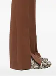 Расклешенные брюки с логотипом Patrizia Pepe, коричневый - фото 5