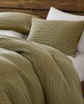 Комплект постельного белья Lyon Waffle Washed, 3 предмета, размер Full/Queen Woolrich, Green - фото 5