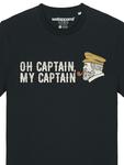 Футболка wat? Apparel T-Shirt Oh captain my captain, черный - фото 3