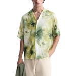 Футболка мужская зеленая ZARA - фото 4