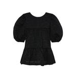 Женское платье с коротким рукавом SIMONE ROCHA, черный - фото 3