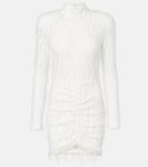 Мини-платье с пайетками Rotate, Bright White - фото