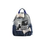 DCLOUD Тканевый рюкзак унисекс черно-синий, Blue - фото