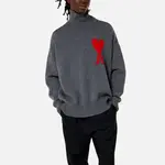 Ами Париж Свитер Ami De Coeur AMIPARIS, Серый - фото 5