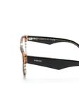 Очки Burberry Eyewear в овальной оправе в клетку, черный - фото 3