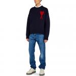 Свитер Ami Large Heart AMIPARIS, синий - фото 6