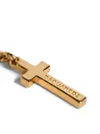 Серьга с подвеской-крестом DSQUARED2, золотой - фото 3