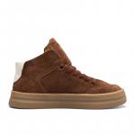 Кроссовки мужские утепленные черные PARDASAUL с коричневым флисовым подкладом - фото 8