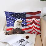 MaSiledy Наволочка с американским флагом и орлом, молнией Pattern-1 - фото 5