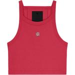 Топ с логотипом в рубчик Givenchy, Raspberry - фото 3