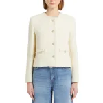 Балая куртка на пуговицах WEEKEND MaxMara, бежевый - фото 5