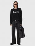 Свитер из смесовой альпаки с логотипом Saints Crew AllSaints, Black/Chalk White - фото 6