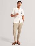 Хлопковая рубашка Radclyf Regular Fit Ted Baker, White - фото 4