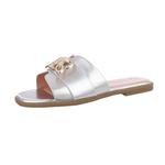 Мюли Ital-Design, серебряный - фото