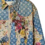 Мужская джинсовая куртка Louis Vuitton, синий - фото 4