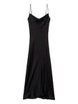 Платье на тонких бретельках TWINSET, черный - фото