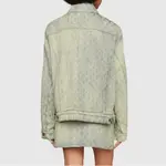 Женская джинсовая куртка Gucci, серый - фото 4