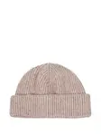Шапка бини в рубчик Lardini, нейтральный - фото 2