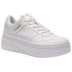 Низкие женские белые скейтбордские кроссовки COACH - фото 3