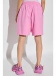 Balenciaga хлопковые шорты, розовый - фото 4