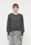 Джемпер VILA VIALICE BLING PULLOVER, Dark Grey Melange/Mottled Dark Grey - фото