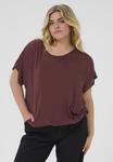 Блуза Kaffe Curve AMI STANLEY, Fudge/Bordeaux - фото