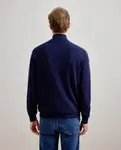 Свитер с воротником поло мужской Dustin, темно-синий - фото 4