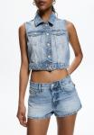 Джинсовые шорты PULL&BEAR, цвет Blue Denim - фото 4