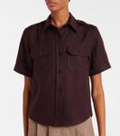 Рубашка из льна Annalisa Loro Piana, Hot Fudge - фото 6