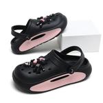 Сабо женские Exull Q, черный/розовый - фото 4