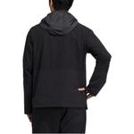 Куртка adidas Solid Color Logo Zipper Hooded Jacket Black, черный - фото 4