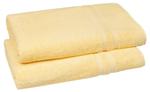 Полотенца для сауны набор  Zollner, желтый - фото