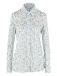 Рубашка с цветочным принтом LOEWE, белый - фото