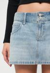 Юбка Hollister Co. CHOP POCKET , Light Blue Denim/Light-Blue Denim - фото 6