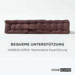 Подушка Homescapes коричневый, 40/40/8 см - фото 4