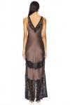 Кружевное платье-комбинация в мульти мокко JONATHAN SIMKHAI - фото 4