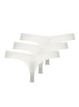Трусы ONLY String s Nahtlos 3 er Pack Taillen Tangas Unterhöschen ONLTRACY, белый - фото 2