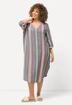 Дневное платье STRIPED 3/4 SLEEVE V-NECK  Ulla Popken, цвет Mottled Light Grey - фото 4