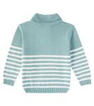 Полосатый хлопковый свитер Goyo La Coqueta, Sage Stripe - фото 3