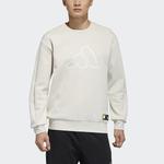 Толстовка adidas Th Doubleknit Bos Sweatshirt White, коричневый - фото 3
